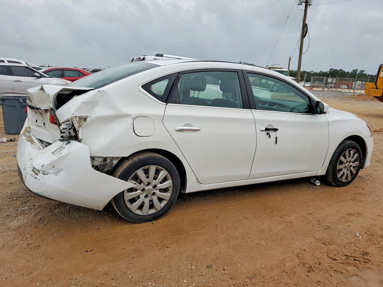 2015 Nissan Sentra Sv White vin: 3N1AB7AP1FL686485