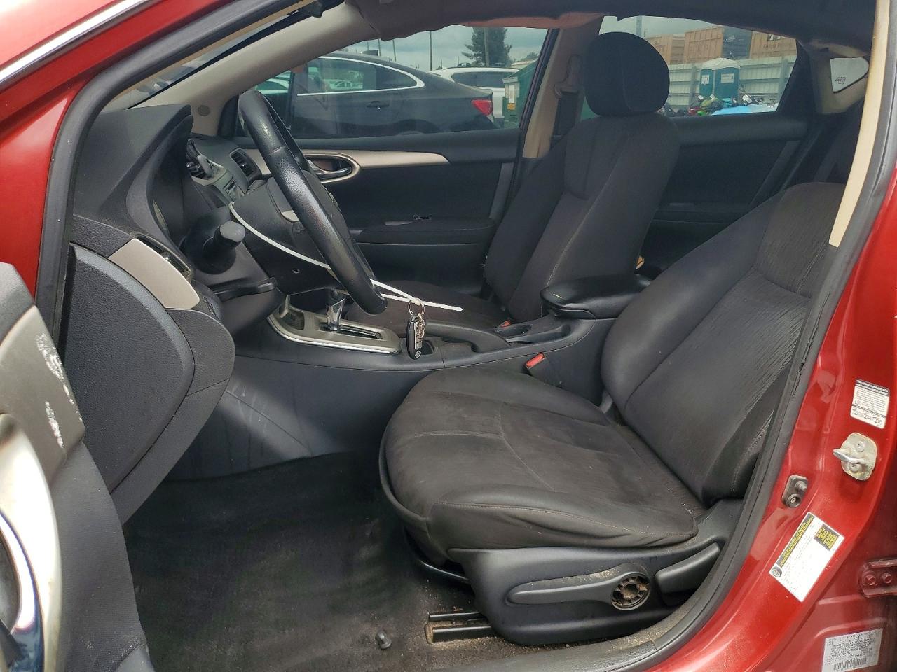 2015 Nissan Sentra Sv Red vin: 3N1AB7AP1FL687782