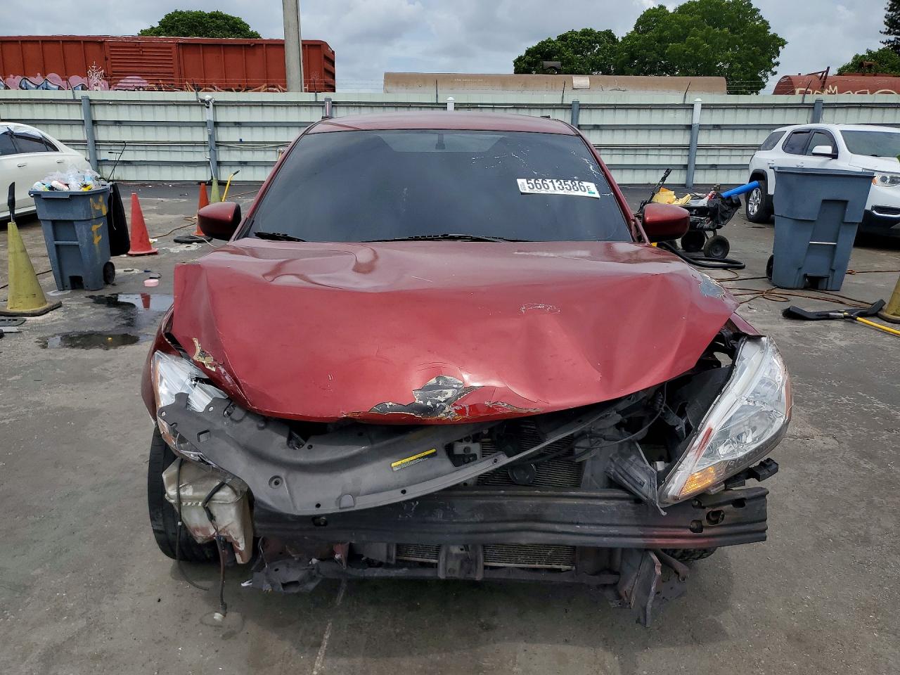 2015 Nissan Sentra Sv Red vin: 3N1AB7AP1FL687782
