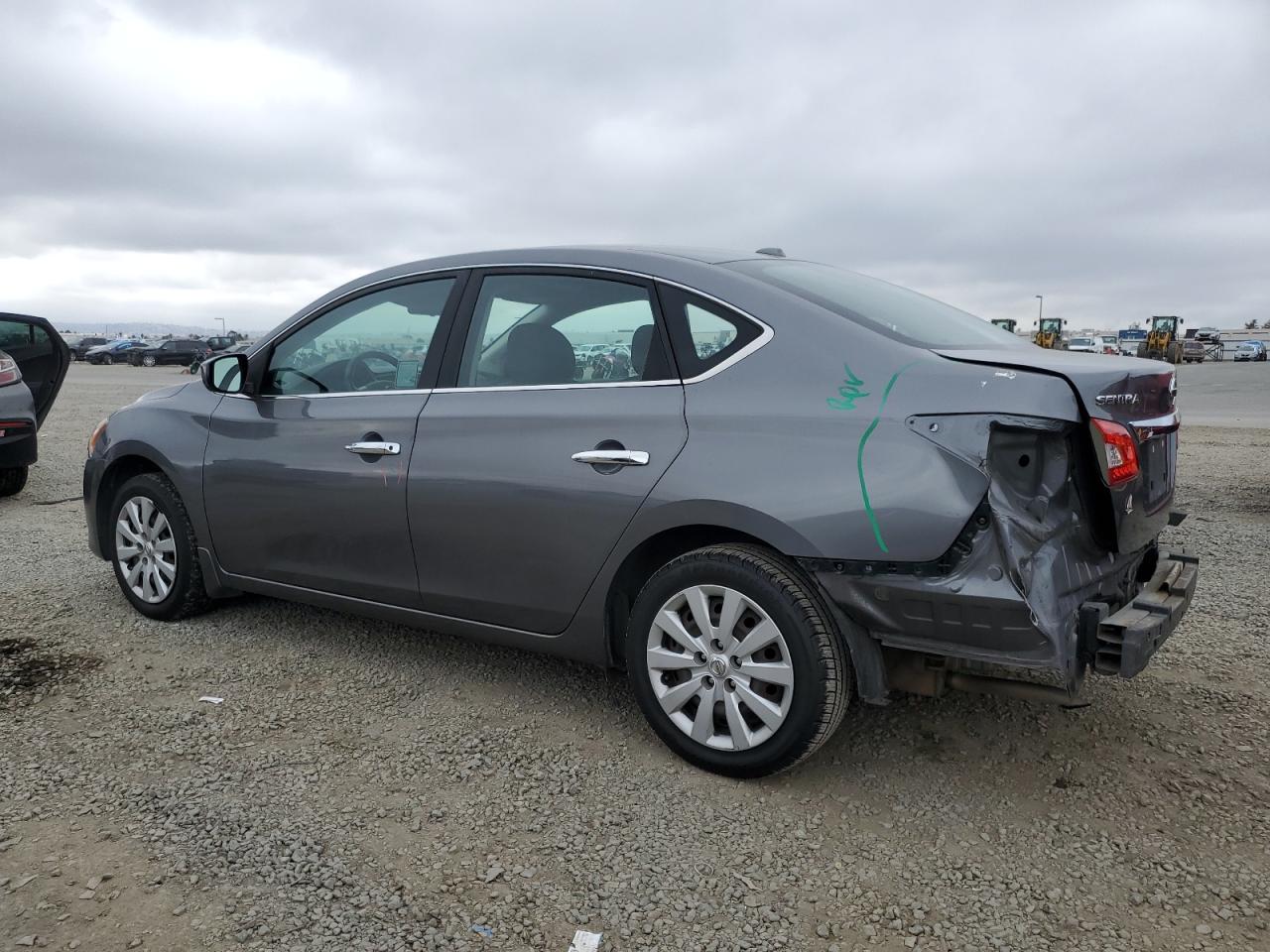 2015 Nissan Sentra S Gray vin: 3N1AB7AP1FL692710