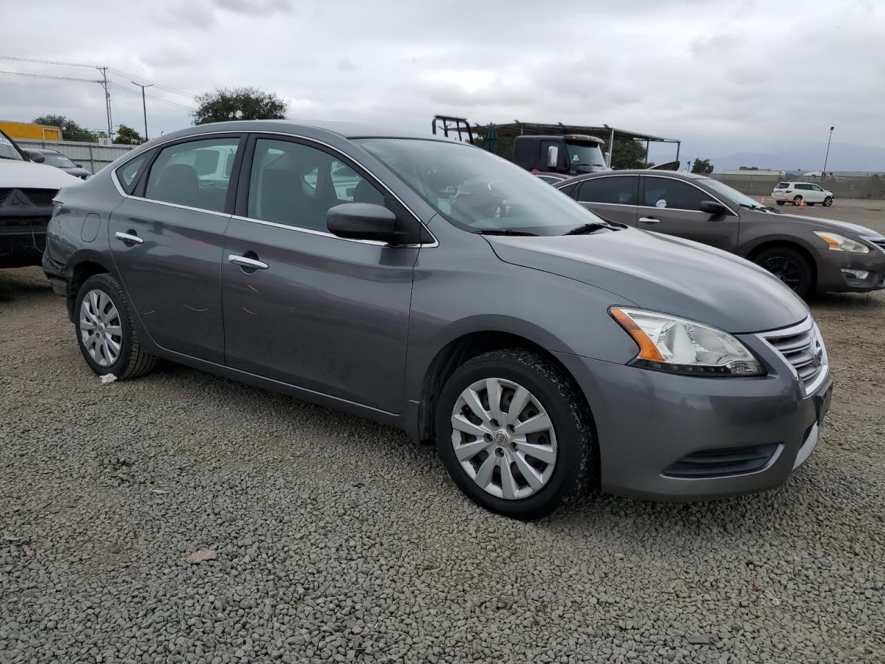 2015 Nissan Sentra S Gray vin: 3N1AB7AP1FL692710