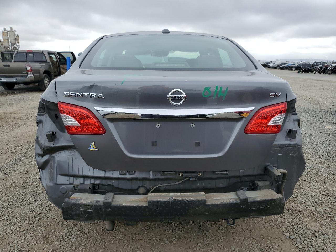2015 Nissan Sentra S Gray vin: 3N1AB7AP1FL692710