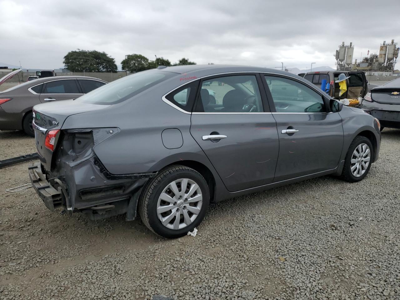 2015 Nissan Sentra S Gray vin: 3N1AB7AP1FL692710