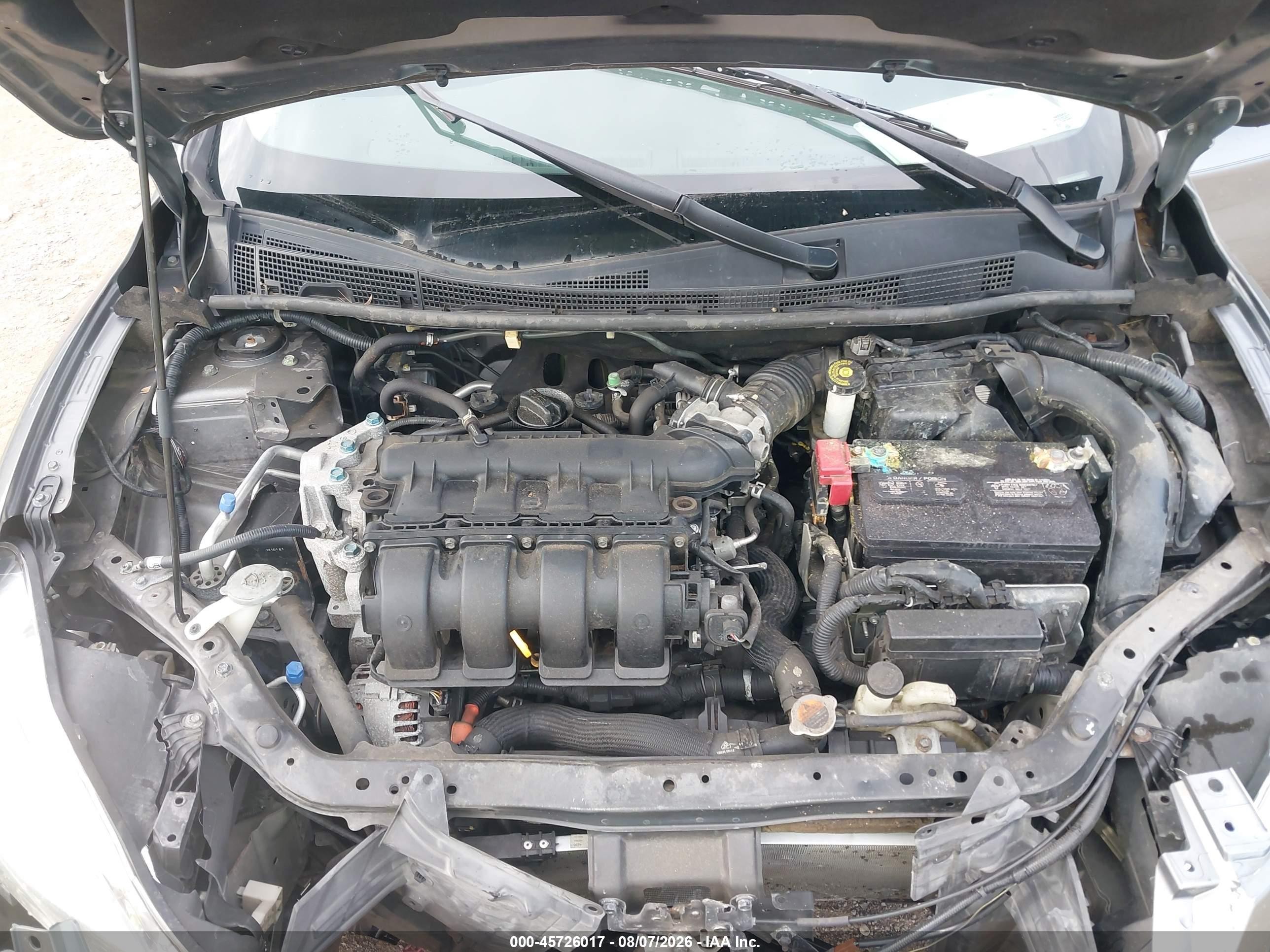 2015 Nissan Sentra Sv Gray vin: 3N1AB7AP1FY214290