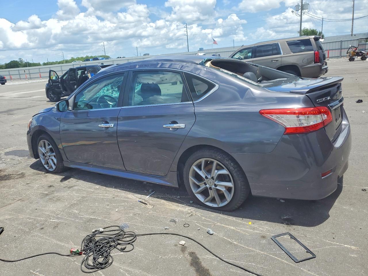 2015 Nissan Sentra Sr Gray vin: 3N1AB7AP1FY215469