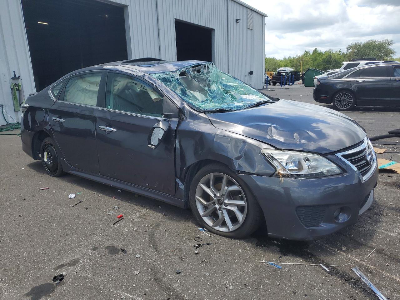 2015 Nissan Sentra Sr Gray vin: 3N1AB7AP1FY215469