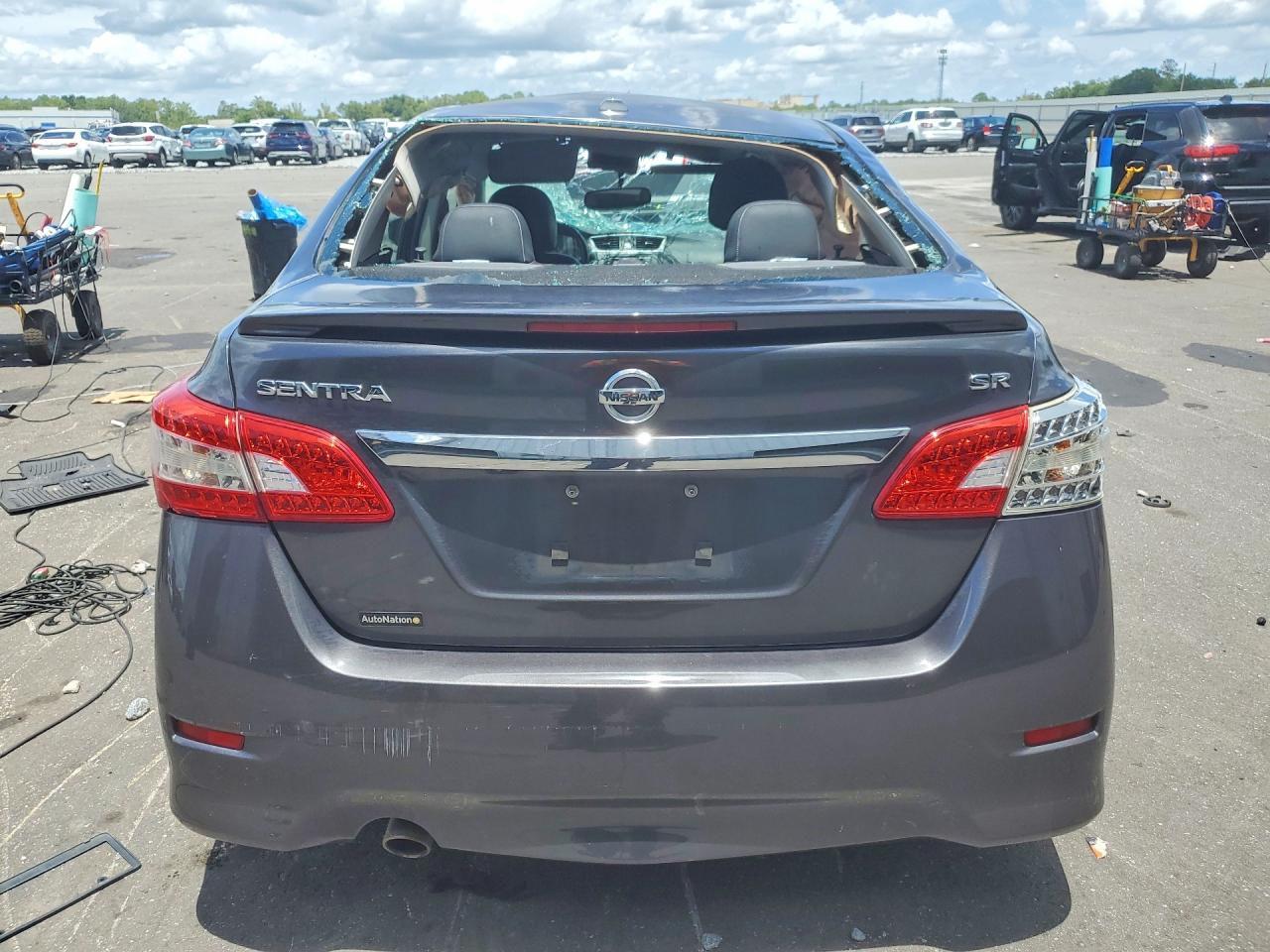 2015 Nissan Sentra Sr Gray vin: 3N1AB7AP1FY215469