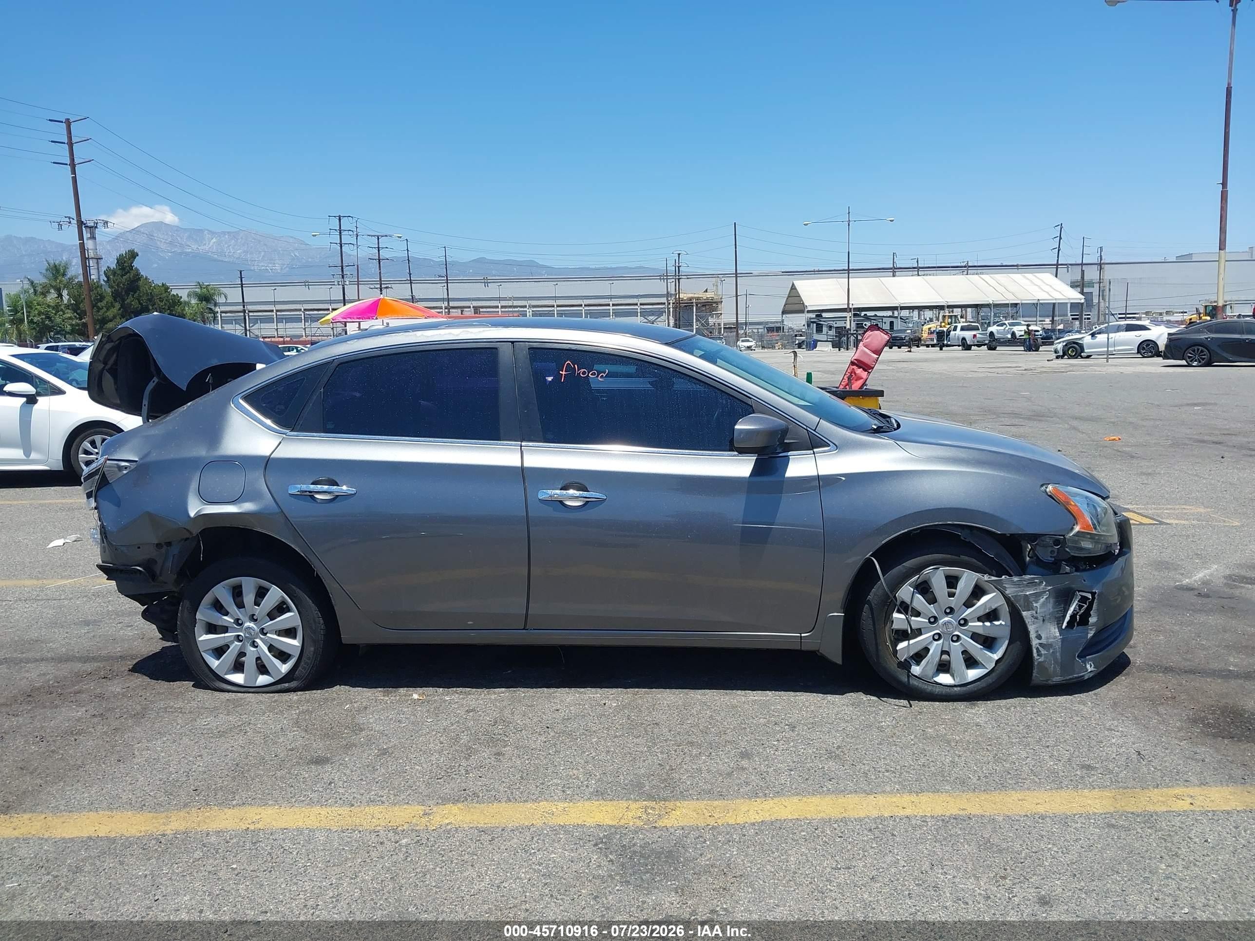 2015 Nissan Sentra Sv Gray vin: 3N1AB7AP1FY216749