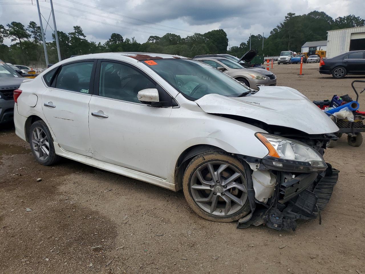 2015 Nissan Sentra Sr White vin: 3N1AB7AP1FY222308