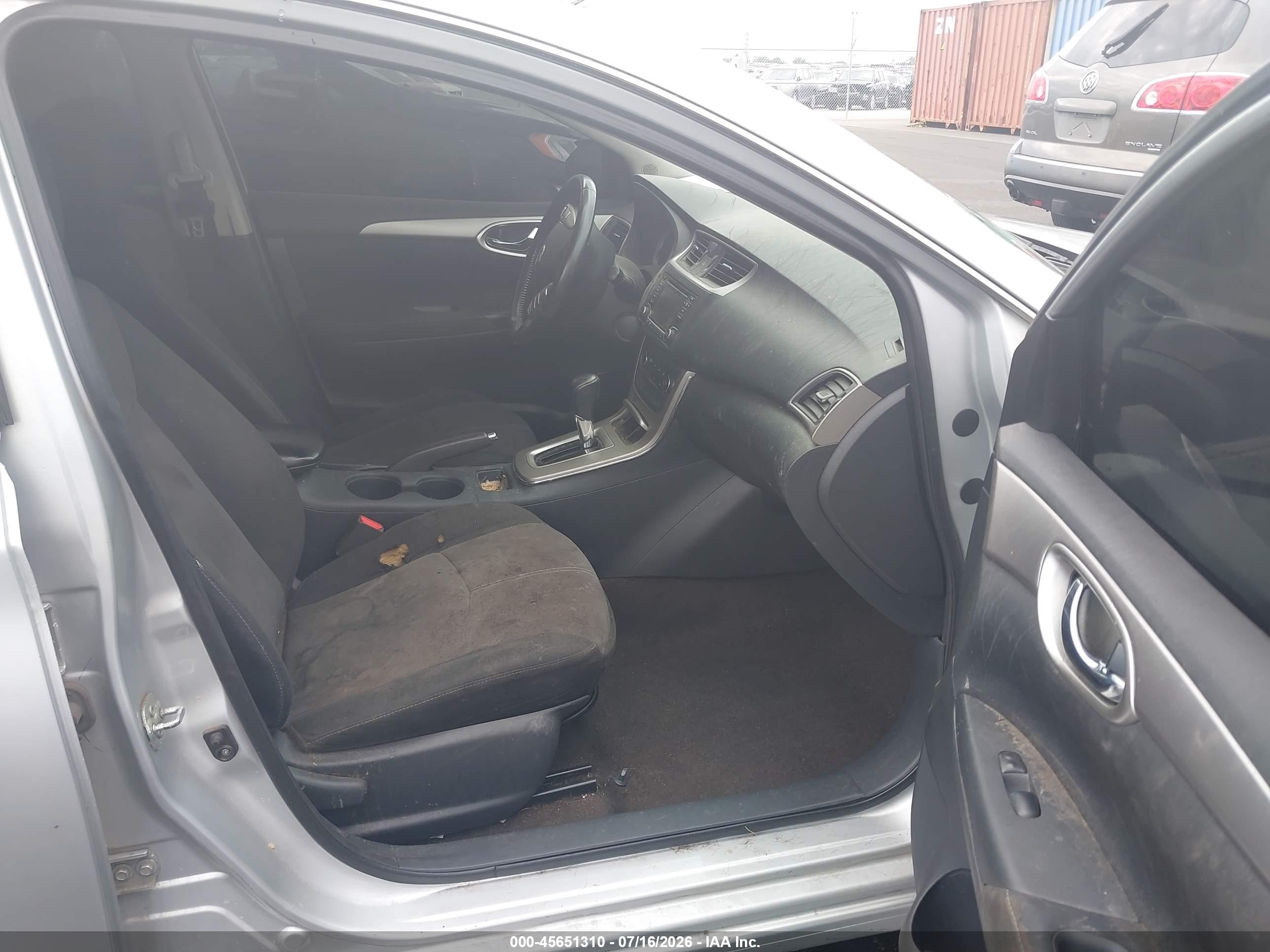 2015 Nissan Sentra Fe+ S/s/sl/sr/sv Silver vin: 3N1AB7AP1FY224740