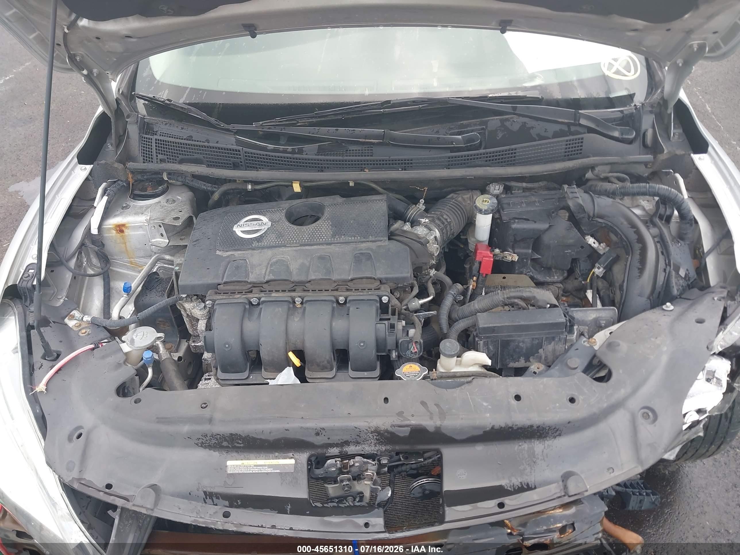 2015 Nissan Sentra Fe+ S/s/sl/sr/sv Silver vin: 3N1AB7AP1FY224740