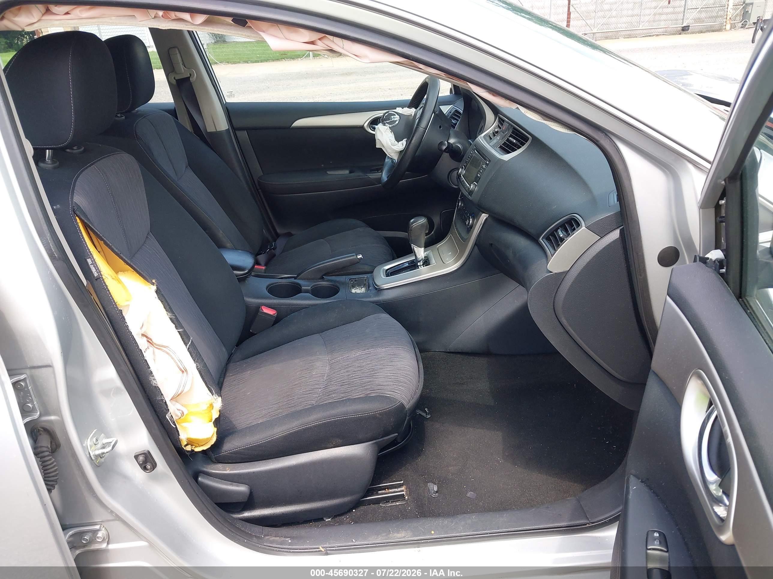 2015 Nissan Sentra Fe+ S/s/sl/sr/sv Silver vin: 3N1AB7AP1FY226083