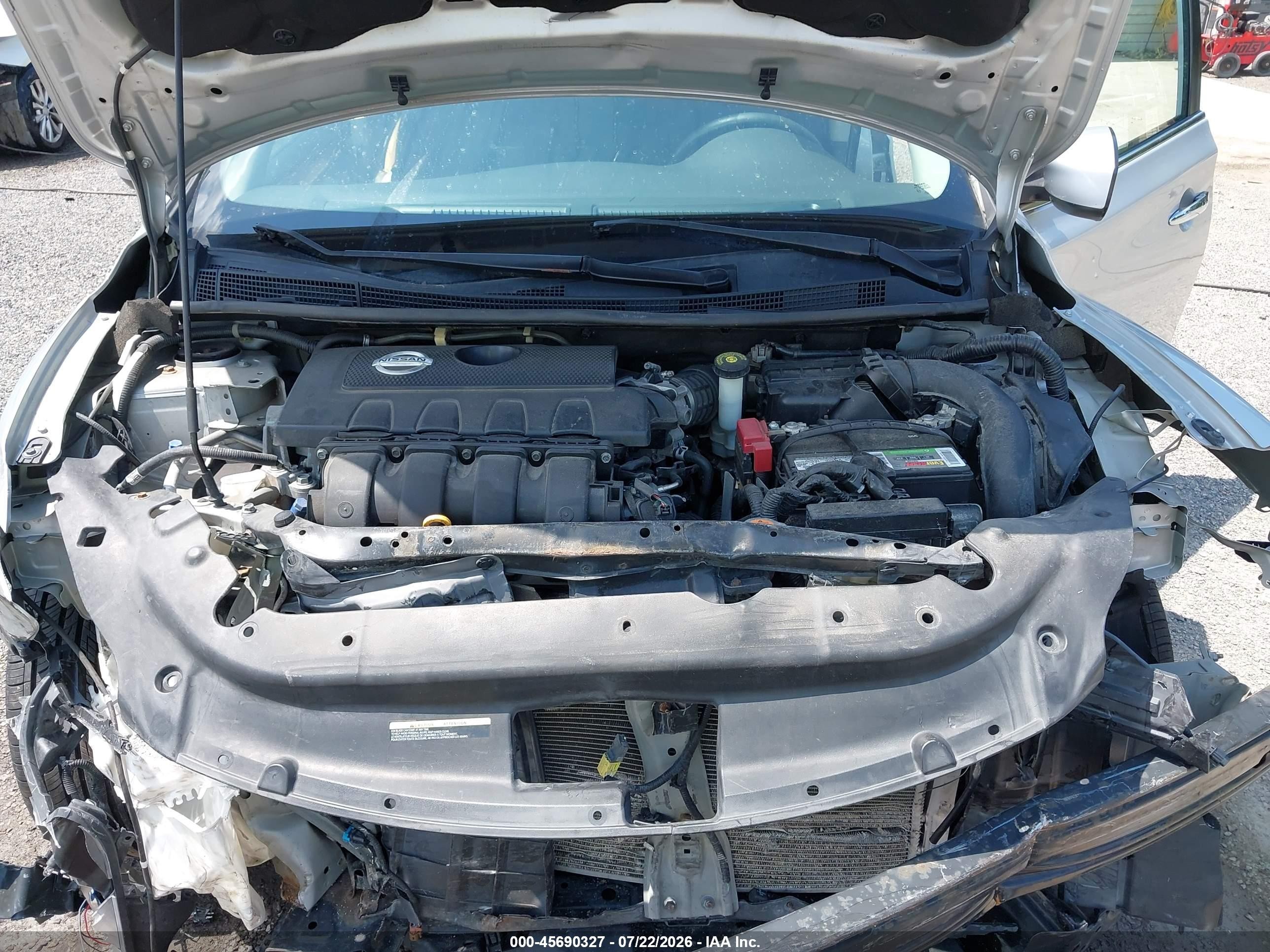2015 Nissan Sentra Fe+ S/s/sl/sr/sv Silver vin: 3N1AB7AP1FY226083