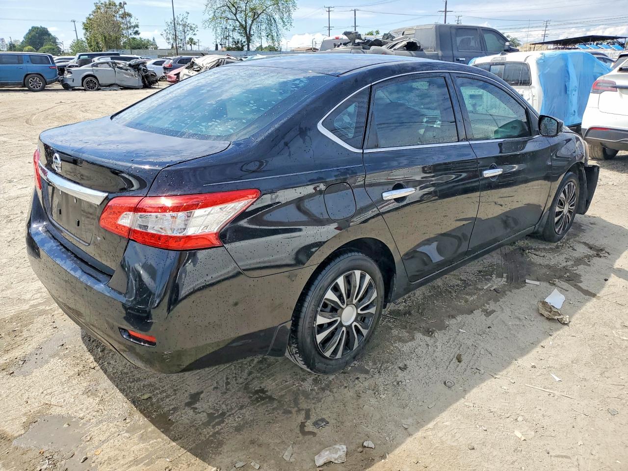 2015 Nissan Sentra S Black vin: 3N1AB7AP1FY231073