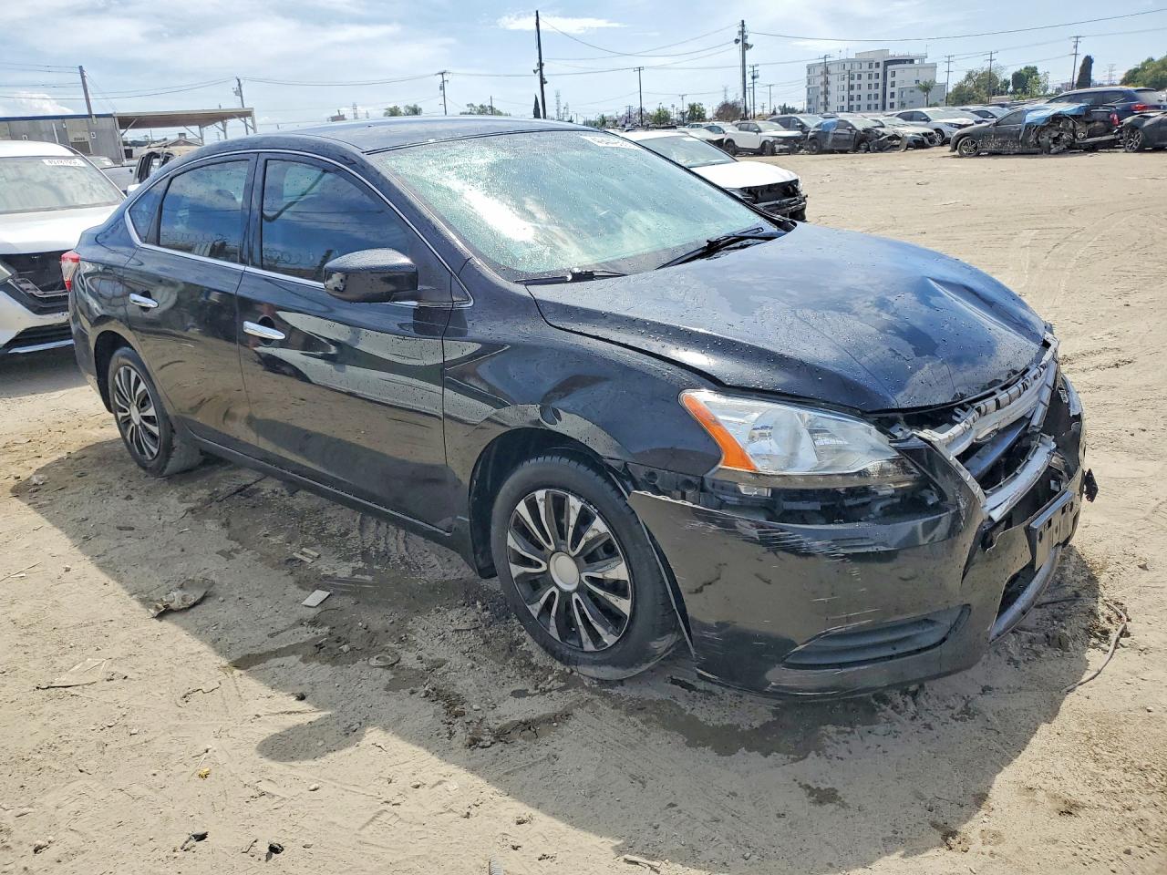 2015 Nissan Sentra S Black vin: 3N1AB7AP1FY231073