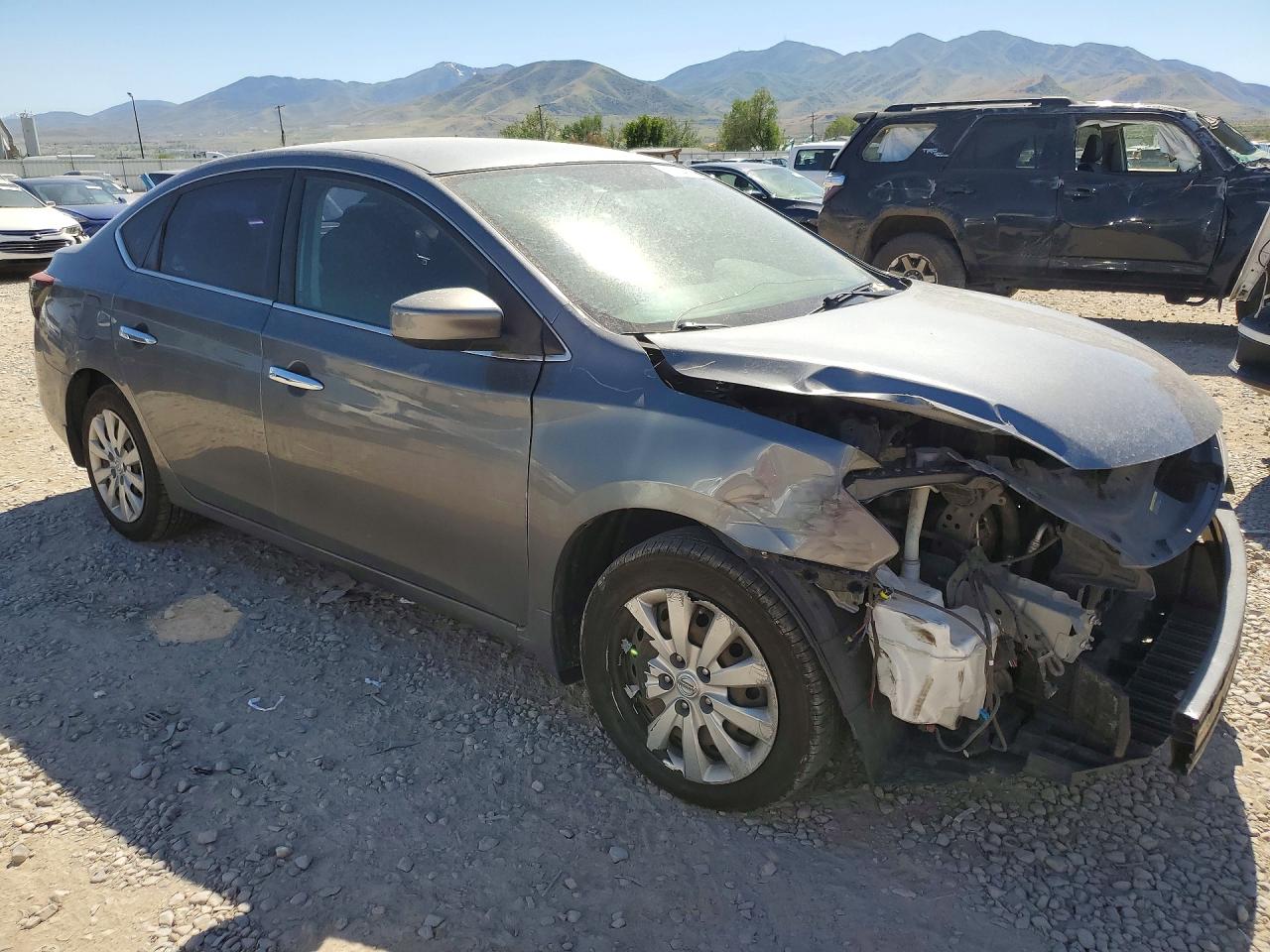 2015 Nissan Sentra S Gray vin: 3N1AB7AP1FY232644