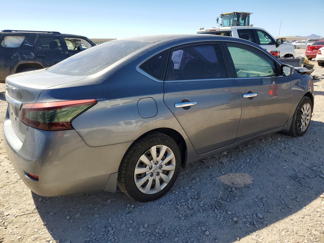 2015 Nissan Sentra S Gray vin: 3N1AB7AP1FY232644