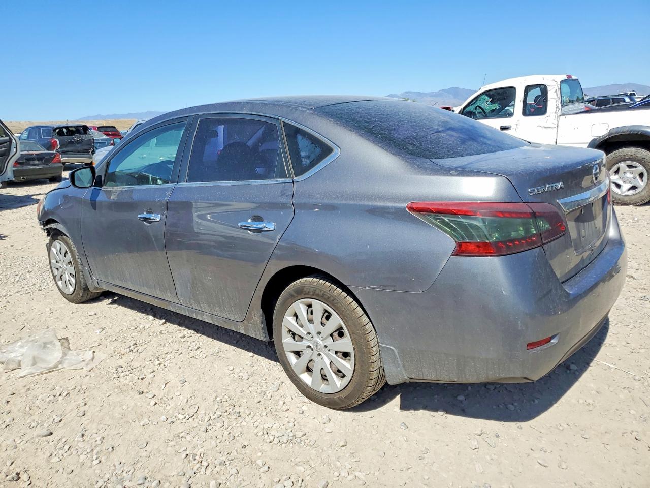 2015 Nissan Sentra S Gray vin: 3N1AB7AP1FY232644