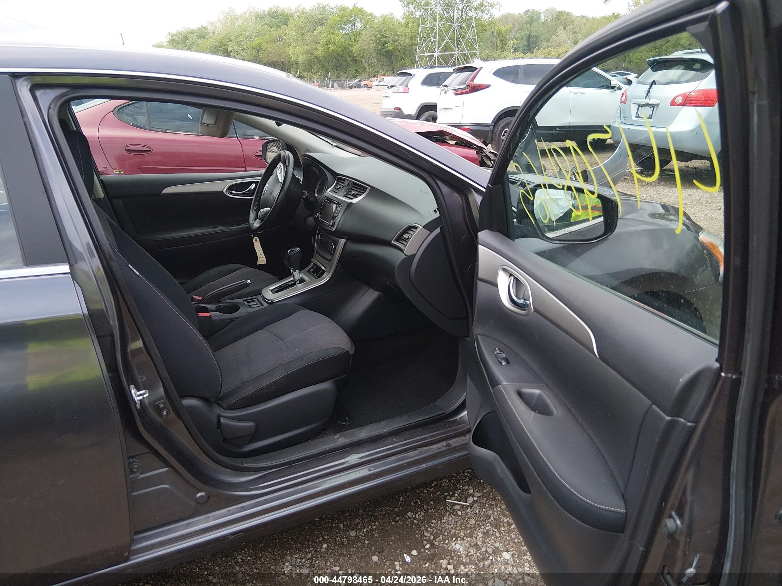 2015 Nissan Sentra Sv Gray vin: 3N1AB7AP1FY235477