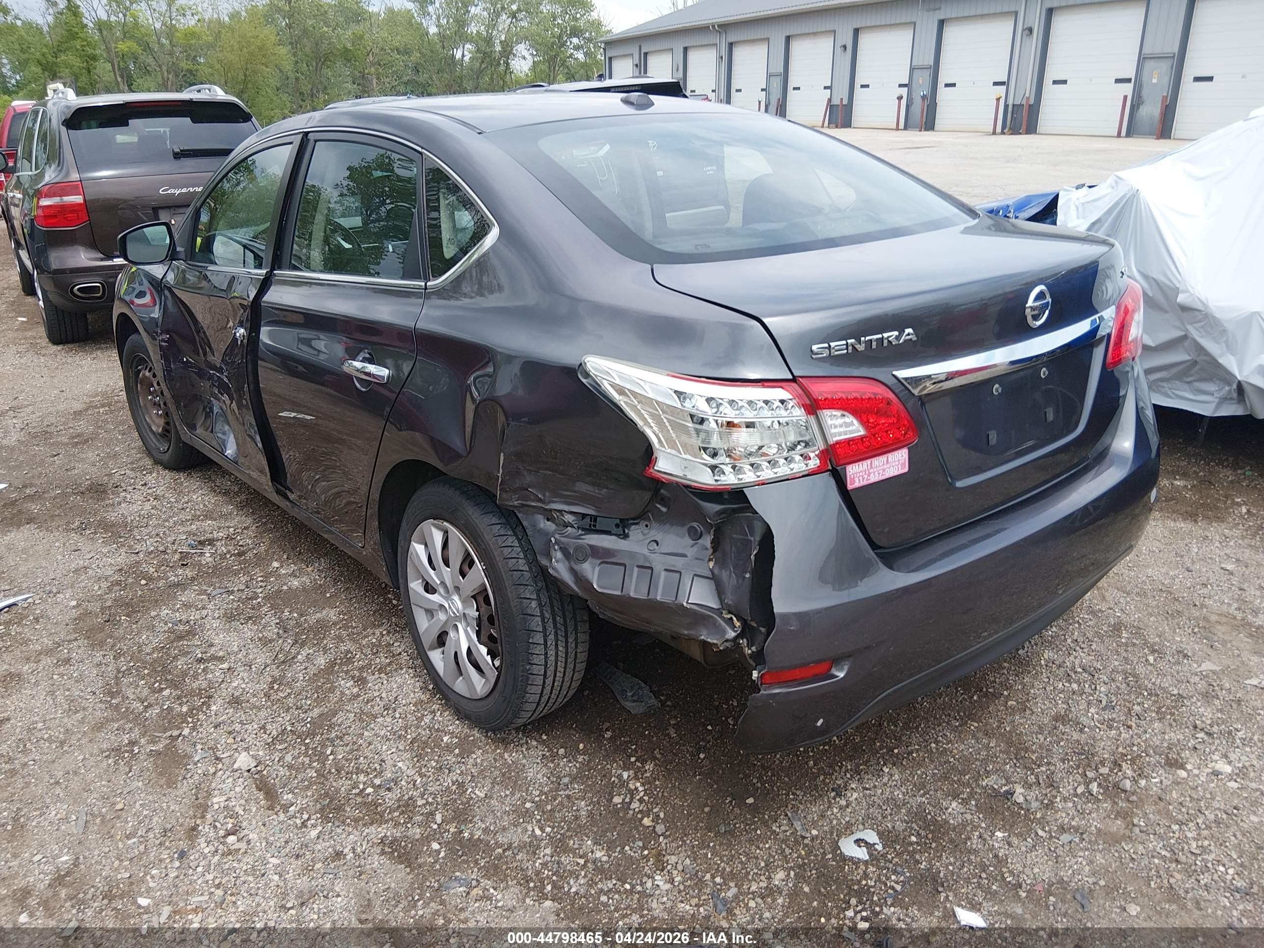 2015 Nissan Sentra Sv Gray vin: 3N1AB7AP1FY235477