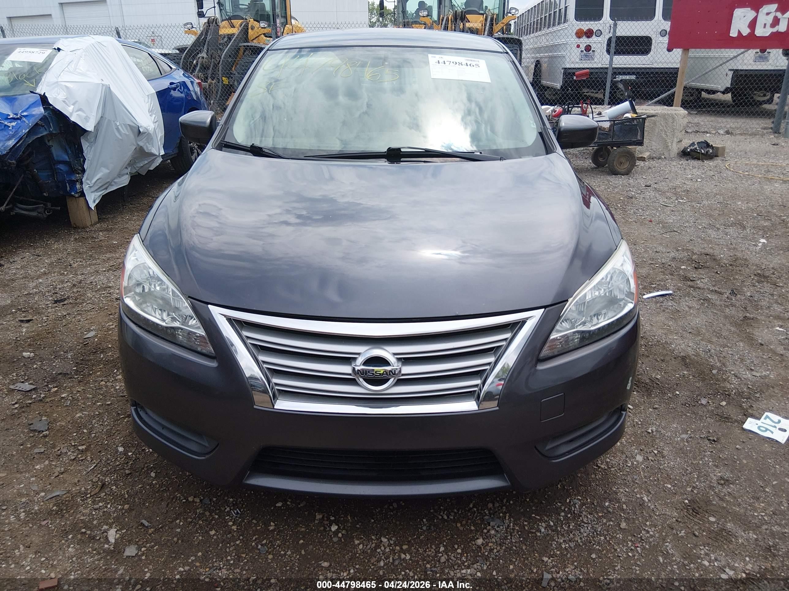 2015 Nissan Sentra Sv Gray vin: 3N1AB7AP1FY235477