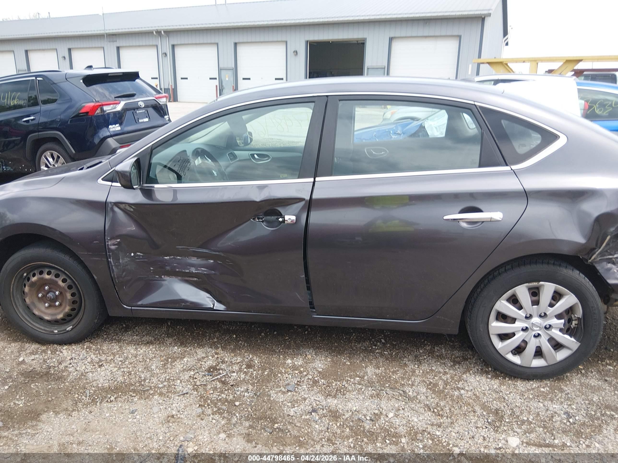 2015 Nissan Sentra Sv Gray vin: 3N1AB7AP1FY235477