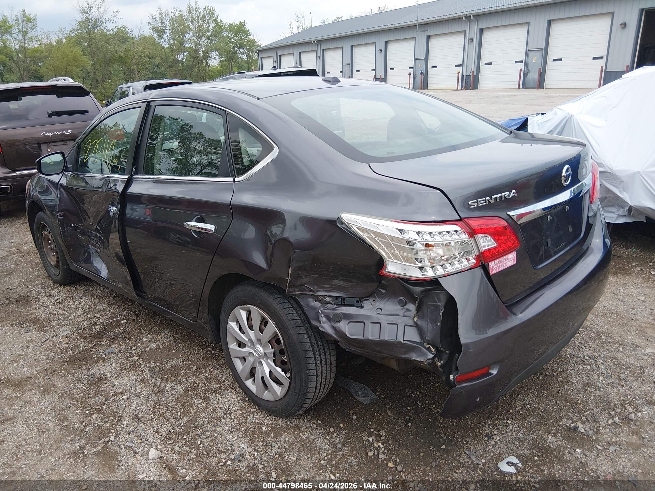 2015 Nissan Sentra Sv Gray vin: 3N1AB7AP1FY235477