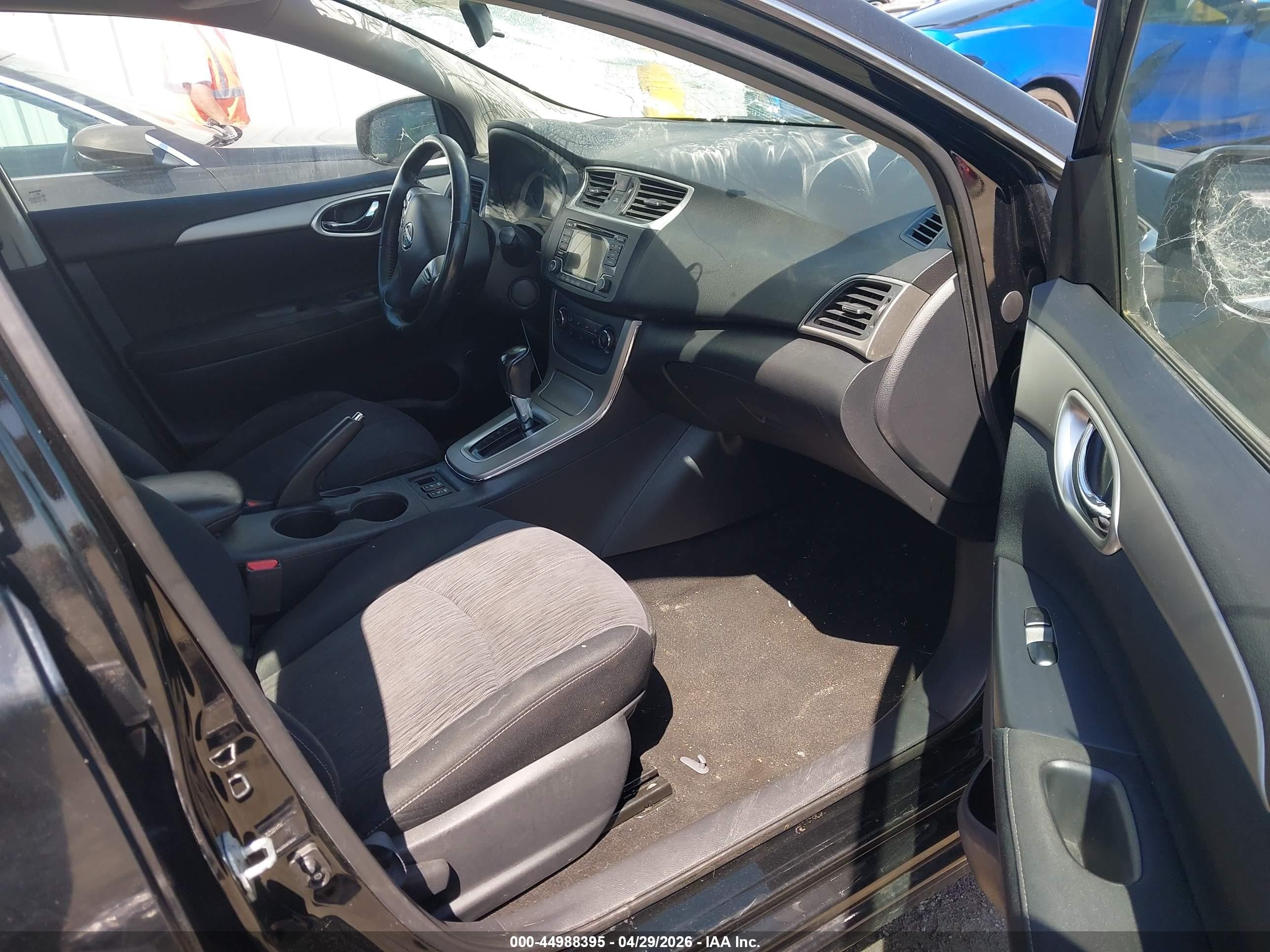2015 Nissan Sentra Sv Black vin: 3N1AB7AP1FY236712