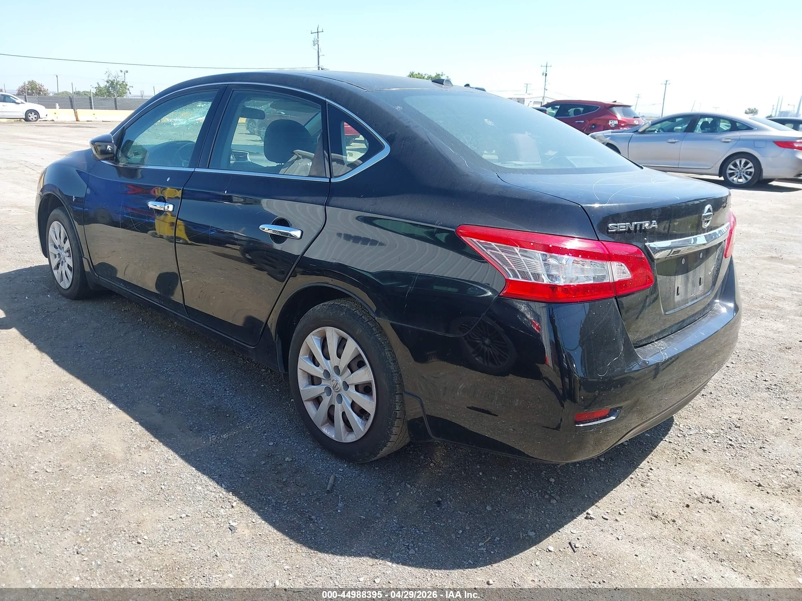 2015 Nissan Sentra Sv Black vin: 3N1AB7AP1FY236712