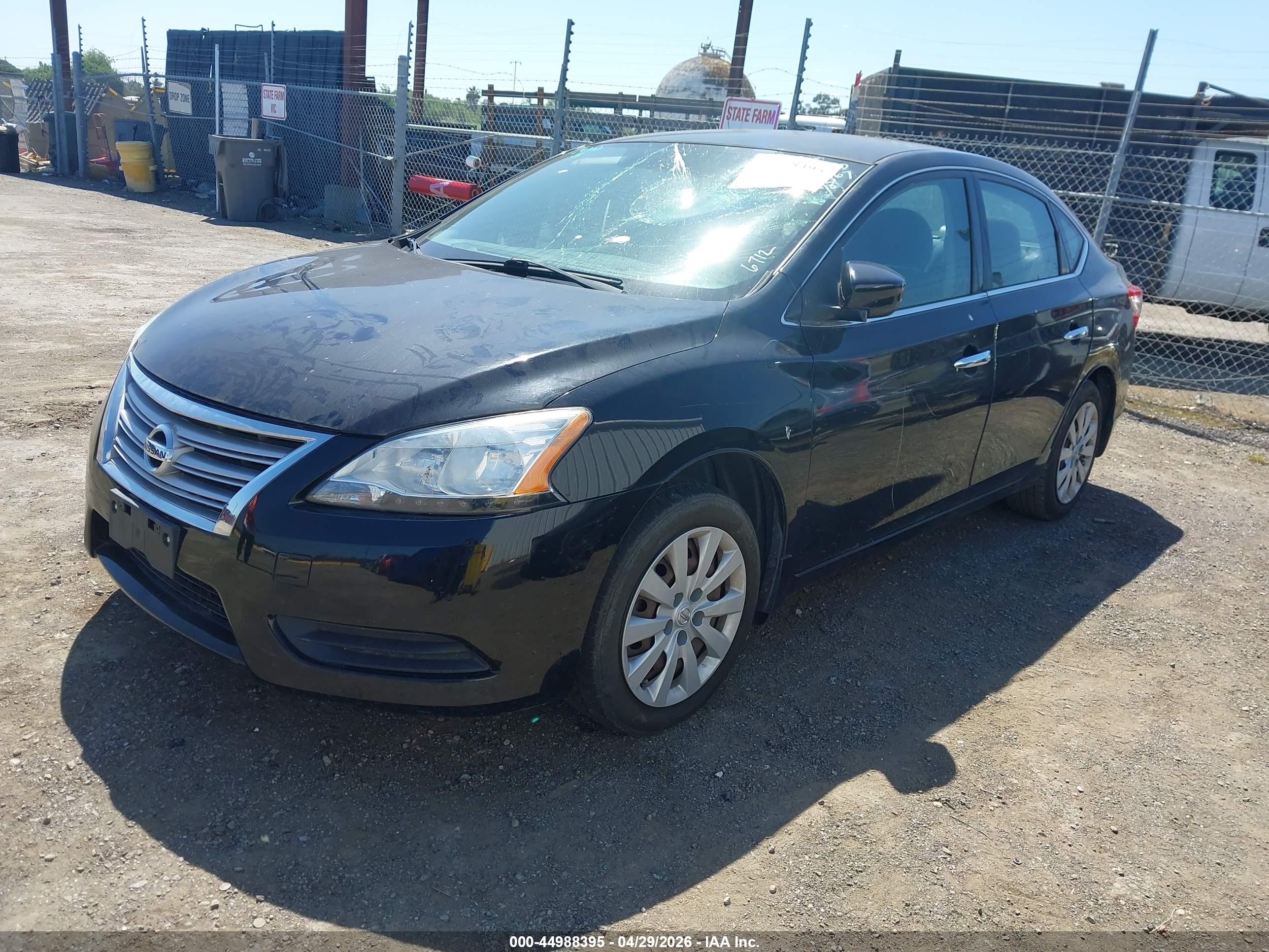 2015 Nissan Sentra Sv Black vin: 3N1AB7AP1FY236712