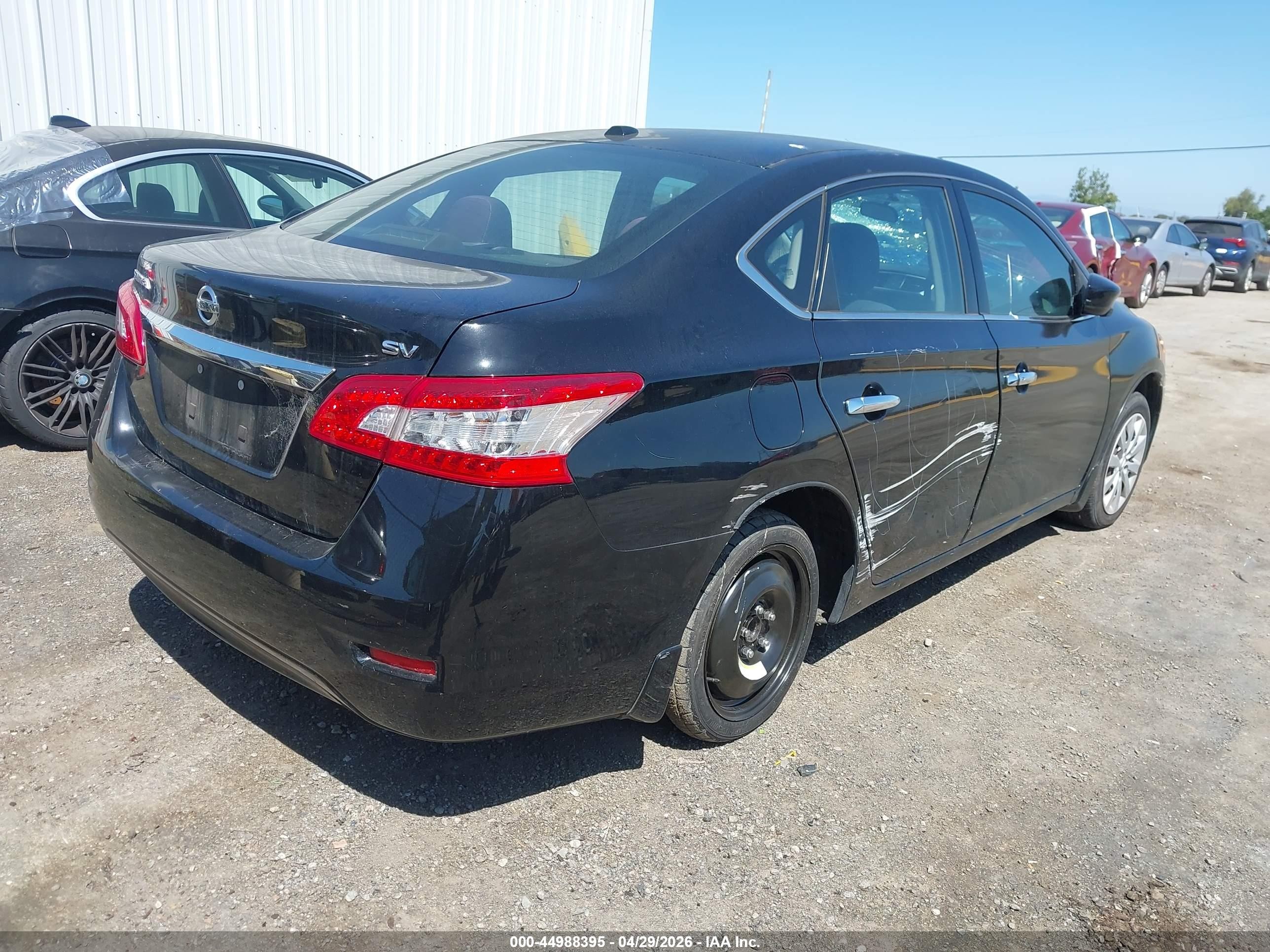 2015 Nissan Sentra Sv Black vin: 3N1AB7AP1FY236712