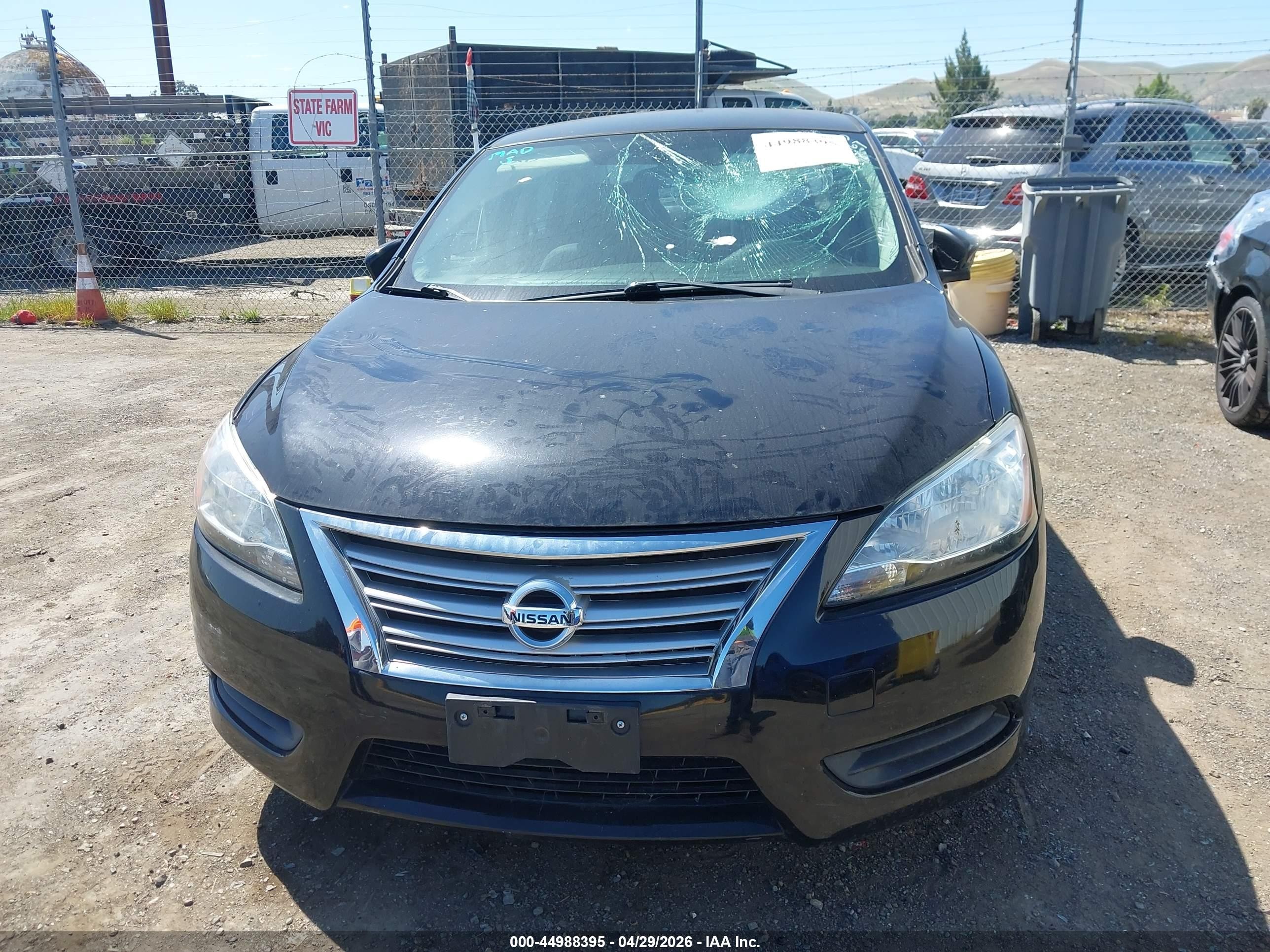 2015 Nissan Sentra Sv Black vin: 3N1AB7AP1FY236712