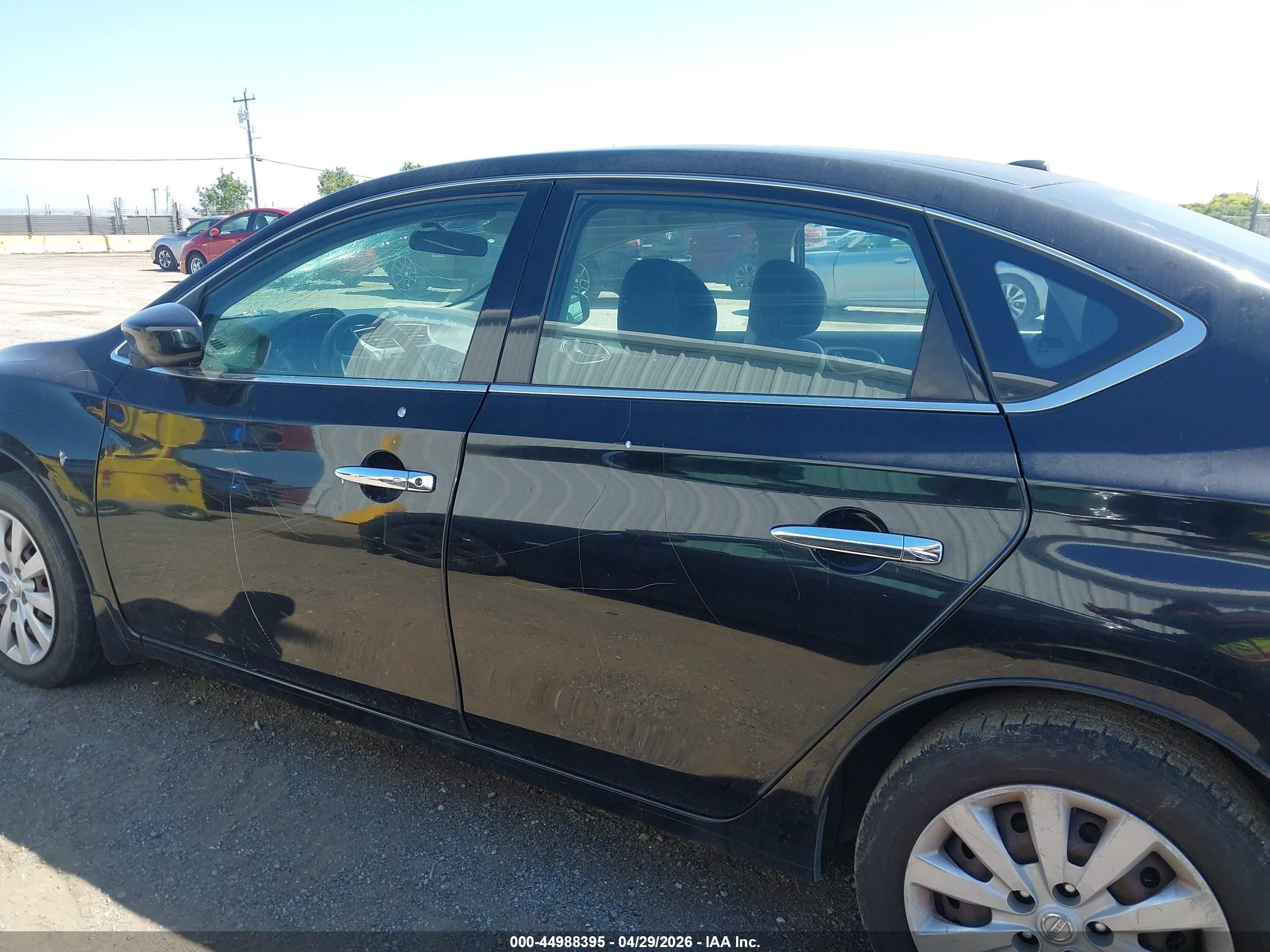 2015 Nissan Sentra Sv Black vin: 3N1AB7AP1FY236712