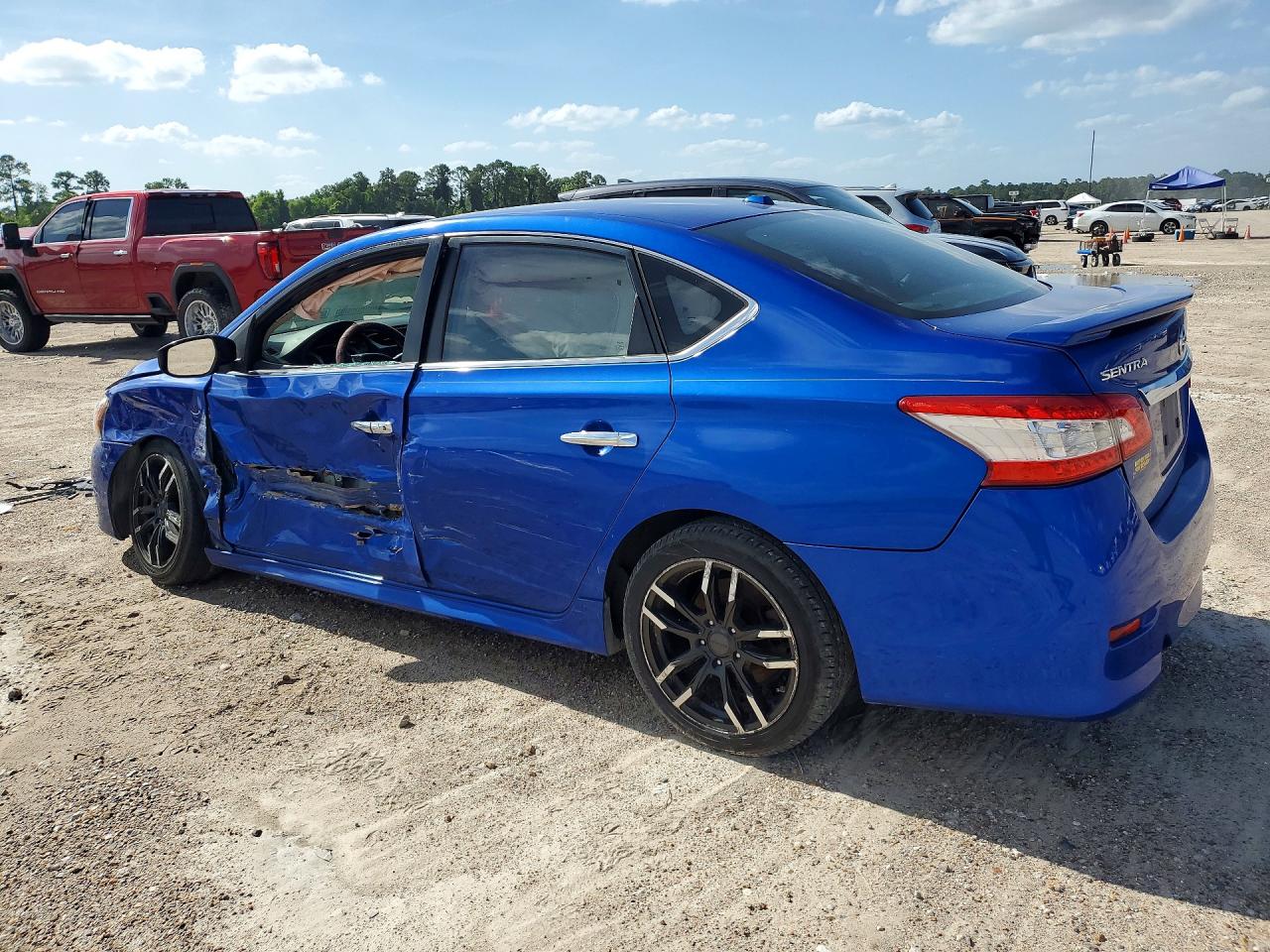 2015 Nissan Sentra Sr Blue vin: 3N1AB7AP1FY240968
