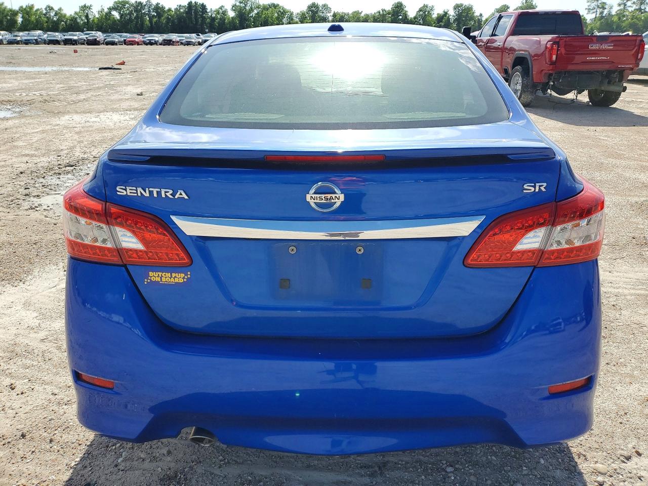 2015 Nissan Sentra Sr Blue vin: 3N1AB7AP1FY240968