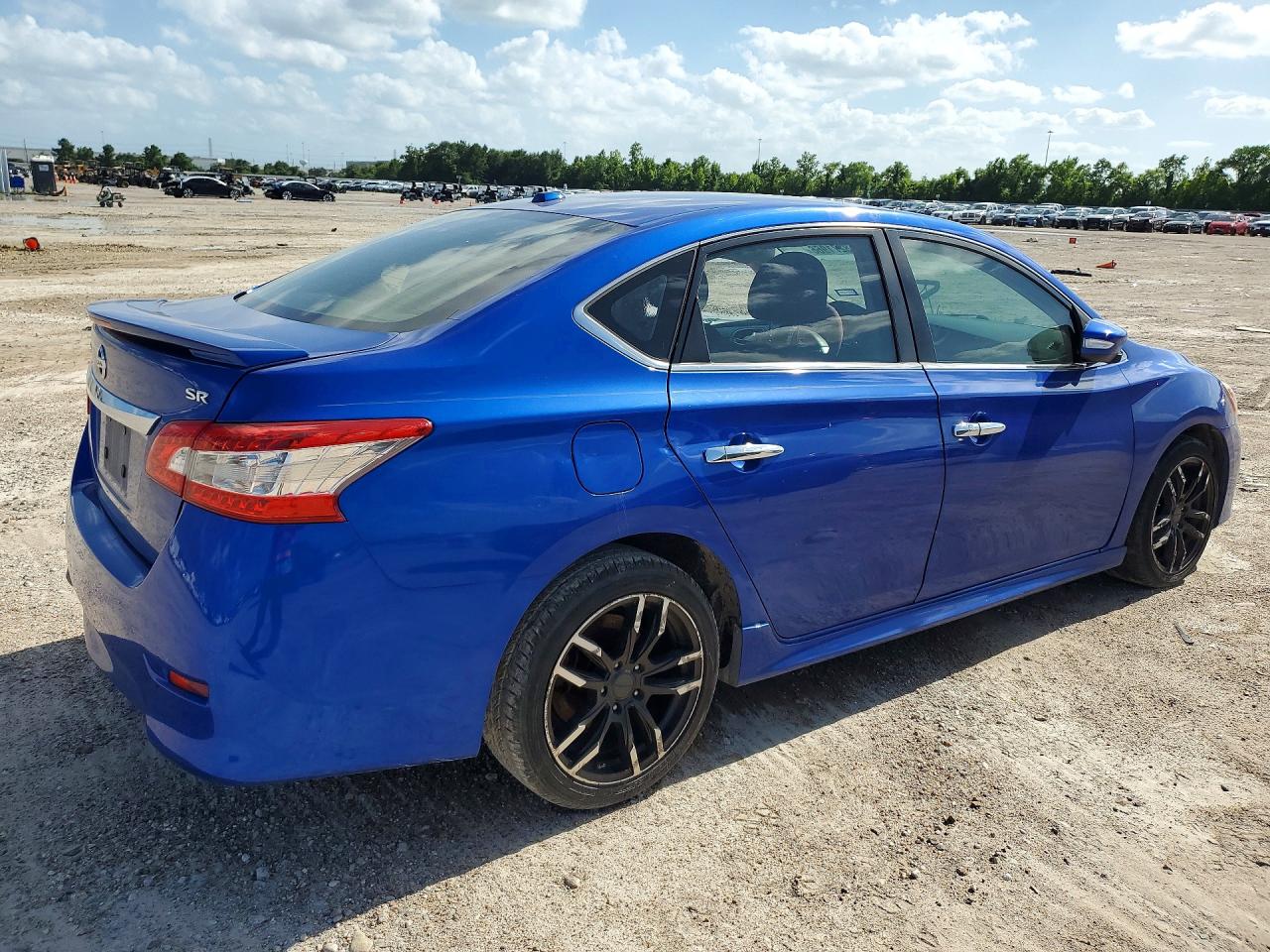 2015 Nissan Sentra Sr Blue vin: 3N1AB7AP1FY240968