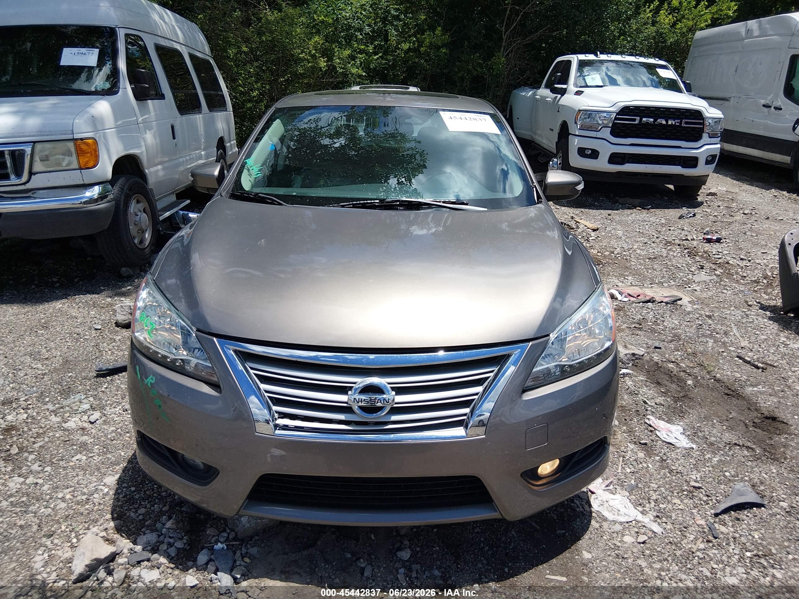 2015 Nissan Sentra Sl Gray vin: 3N1AB7AP1FY241165