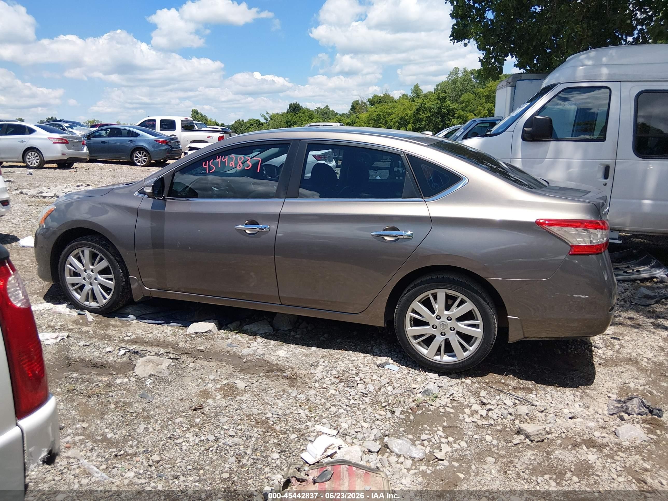 2015 Nissan Sentra Sl Gray vin: 3N1AB7AP1FY241165