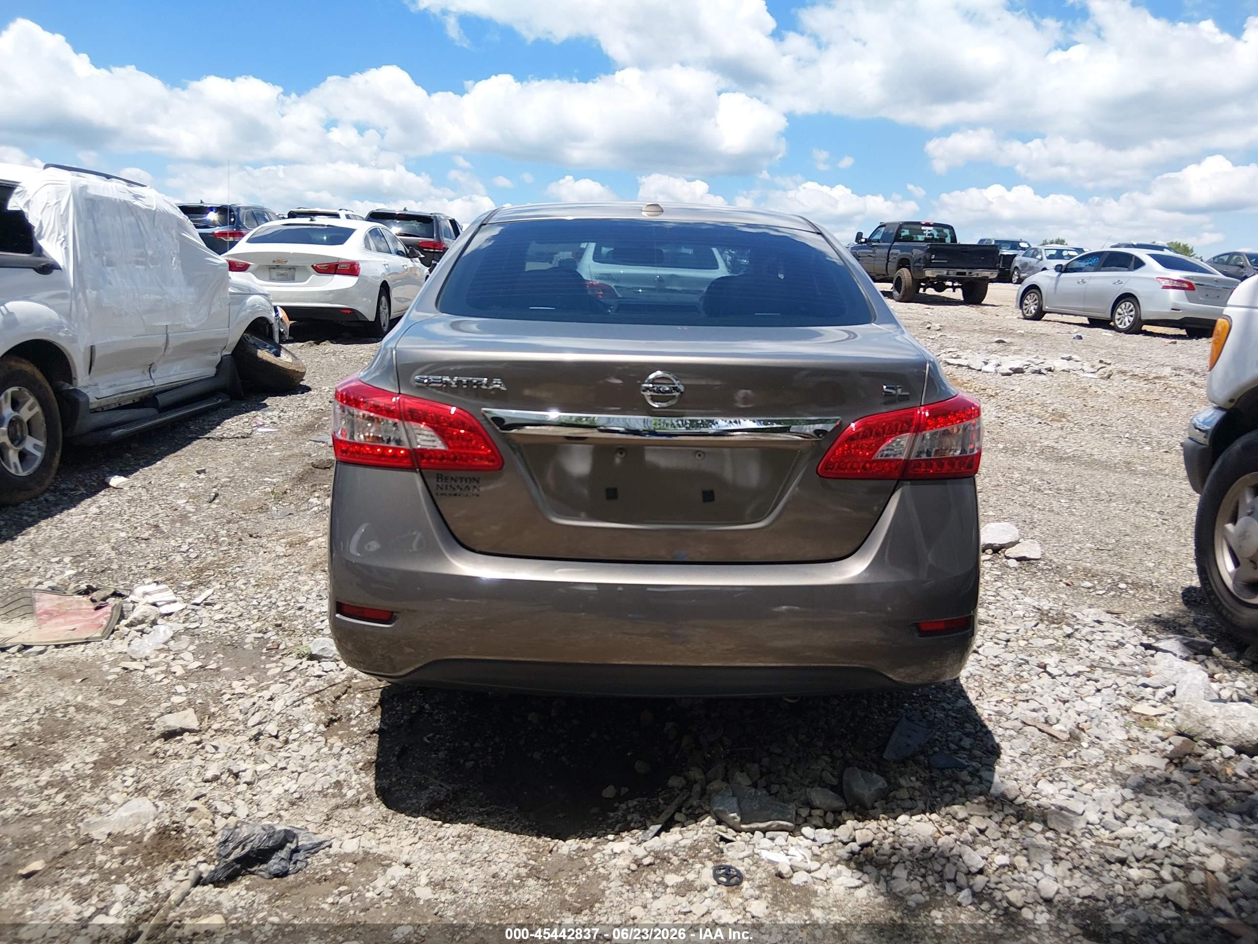 2015 Nissan Sentra Sl Gray vin: 3N1AB7AP1FY241165