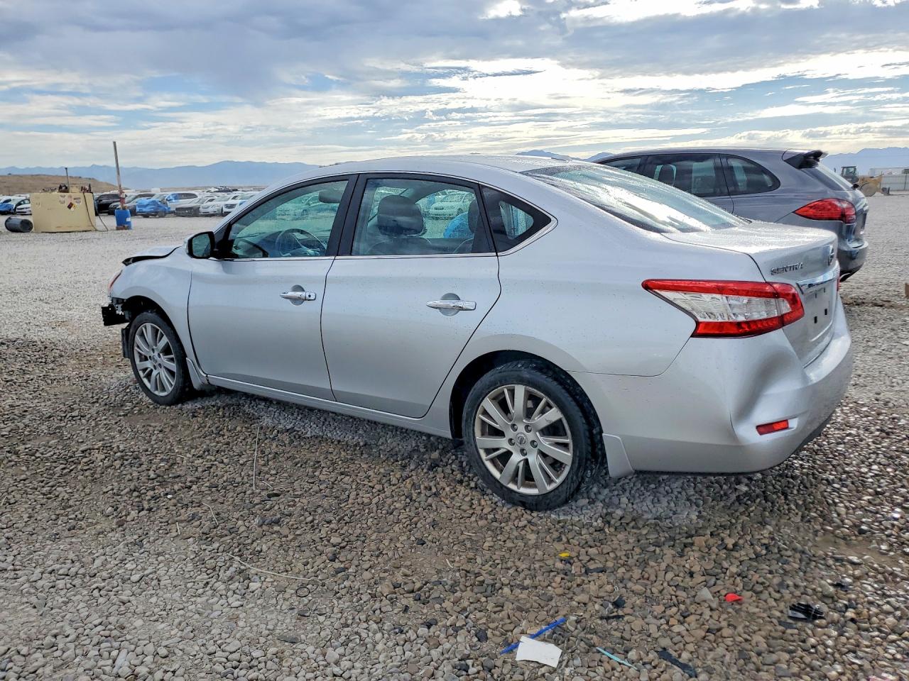 2015 Nissan Sentra Sl Silver vin: 3N1AB7AP1FY242378