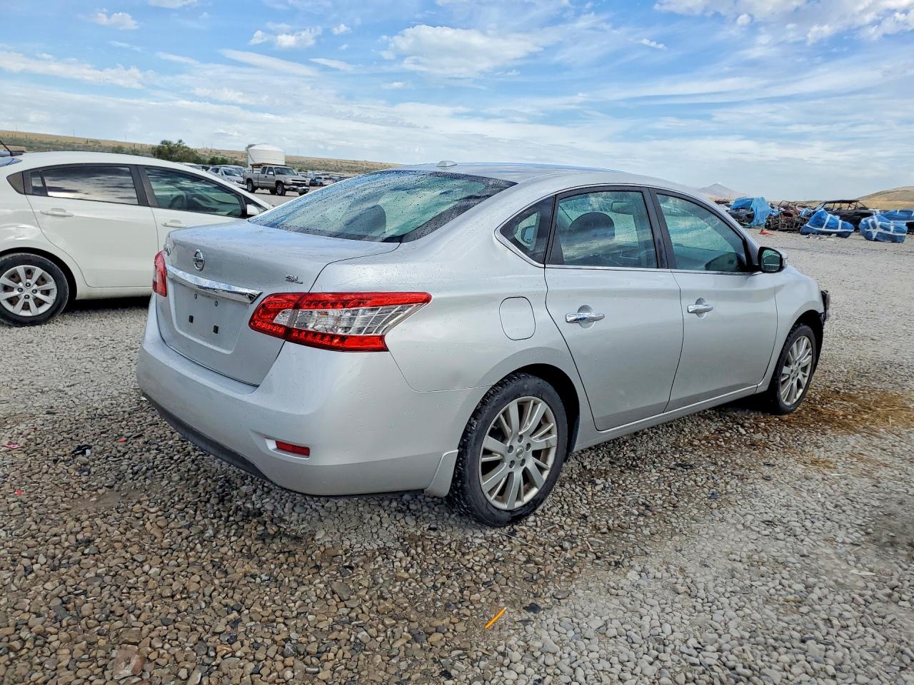 2015 Nissan Sentra Sl Silver vin: 3N1AB7AP1FY242378