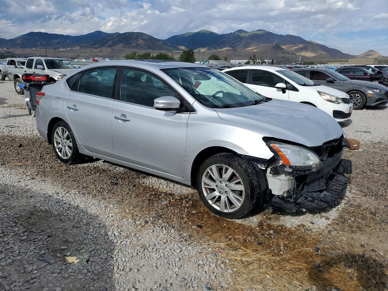 2015 Nissan Sentra Sl Silver vin: 3N1AB7AP1FY242378