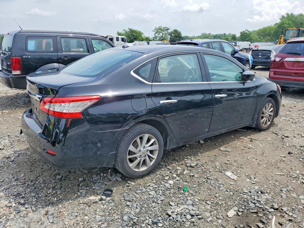 2015 Nissan Sentra Sv Black vin: 3N1AB7AP1FY243921