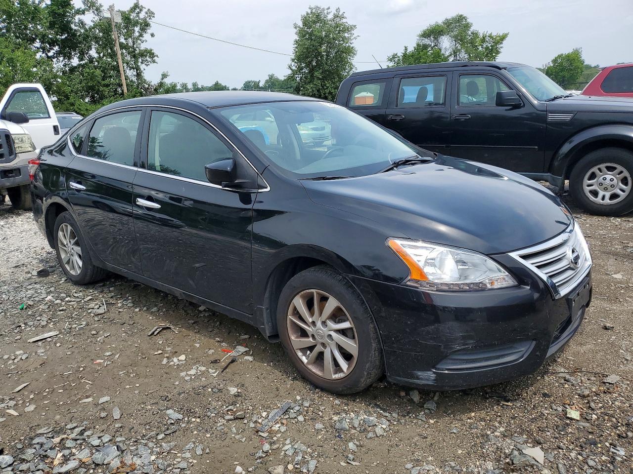 2015 Nissan Sentra Sv Black vin: 3N1AB7AP1FY243921