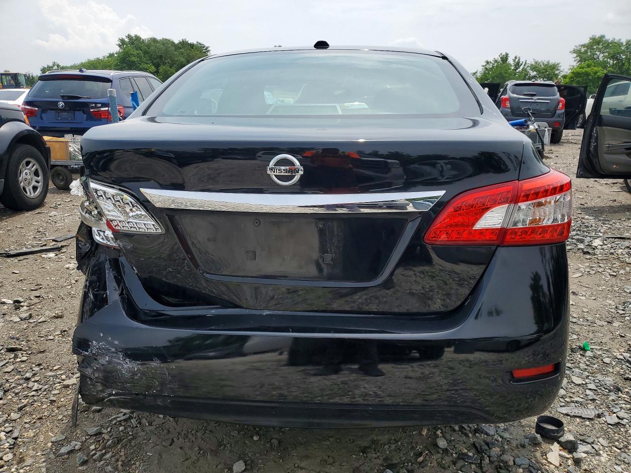 2015 Nissan Sentra Sv Black vin: 3N1AB7AP1FY243921