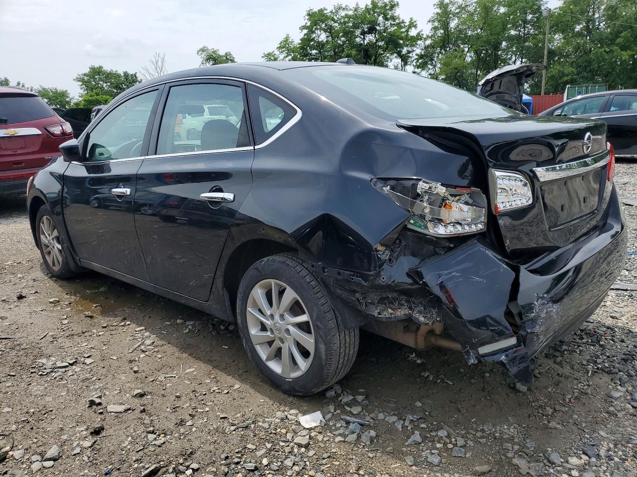 2015 Nissan Sentra Sv Black vin: 3N1AB7AP1FY243921