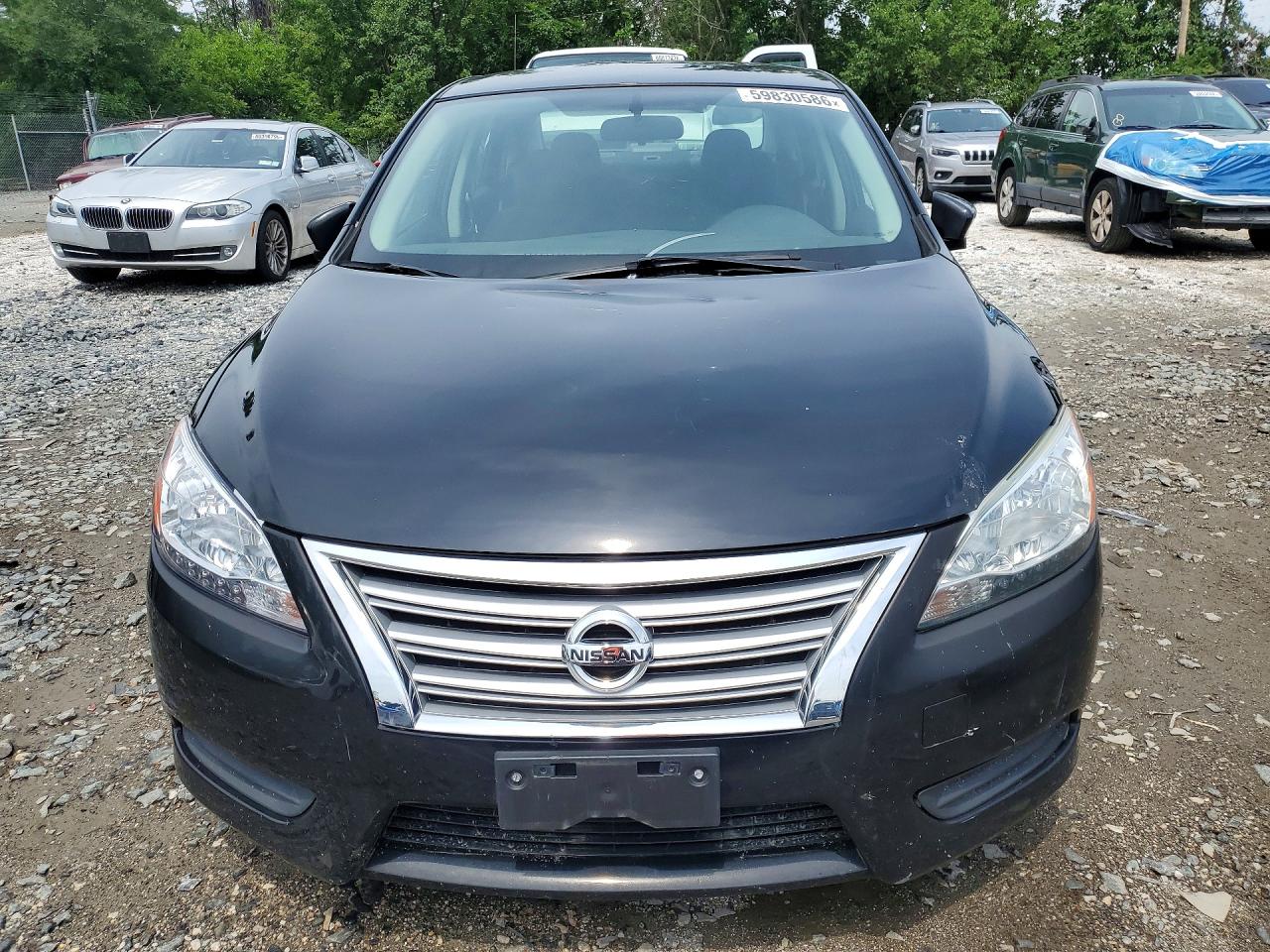 2015 Nissan Sentra Sv Black vin: 3N1AB7AP1FY243921