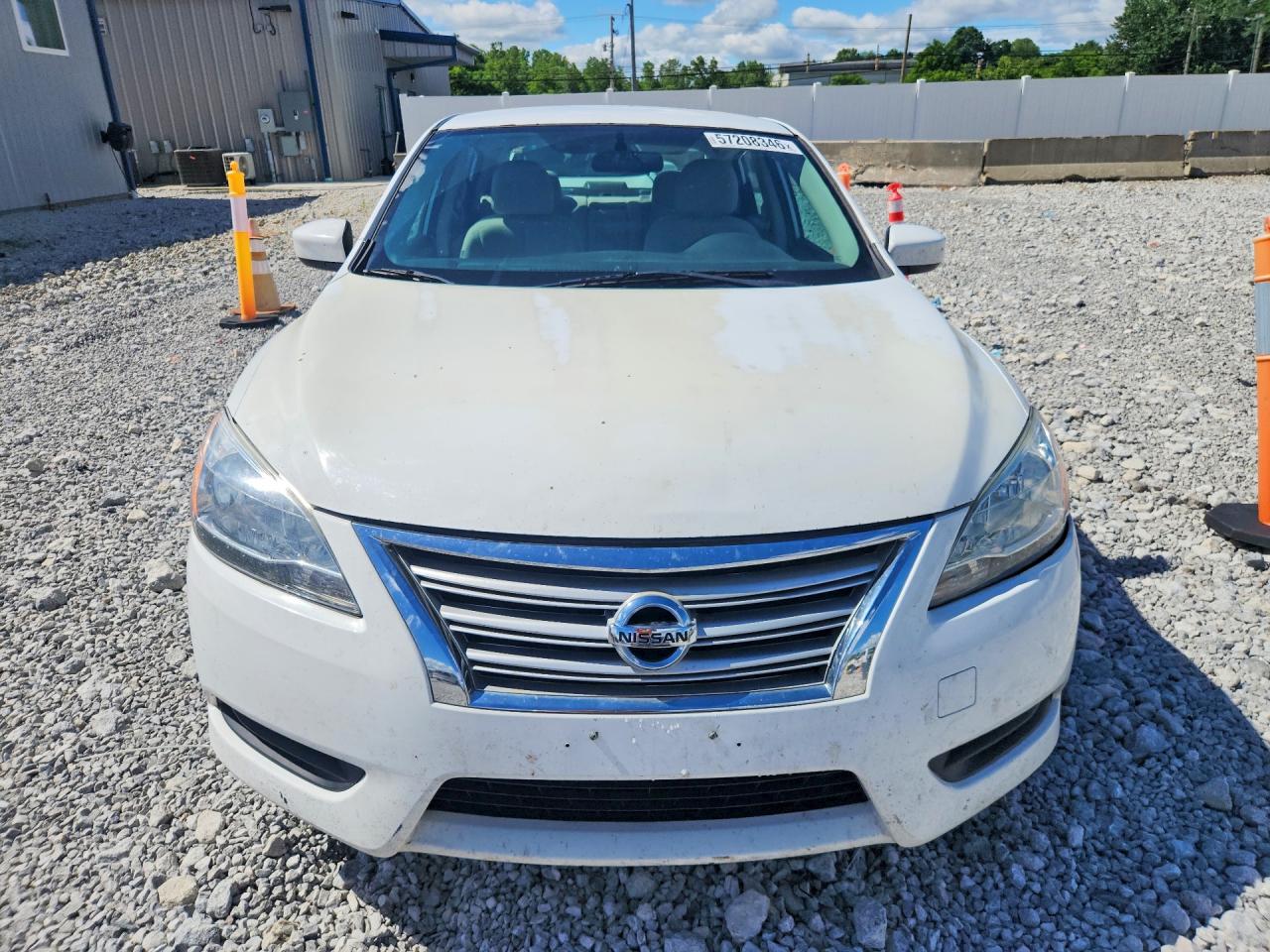 2015 Nissan Sentra S White vin: 3N1AB7AP1FY244907
