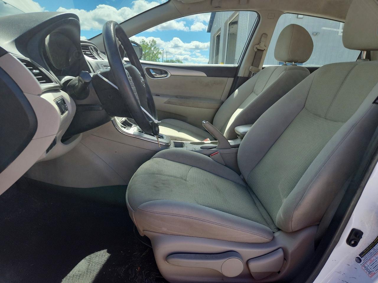 2015 Nissan Sentra S White vin: 3N1AB7AP1FY244907