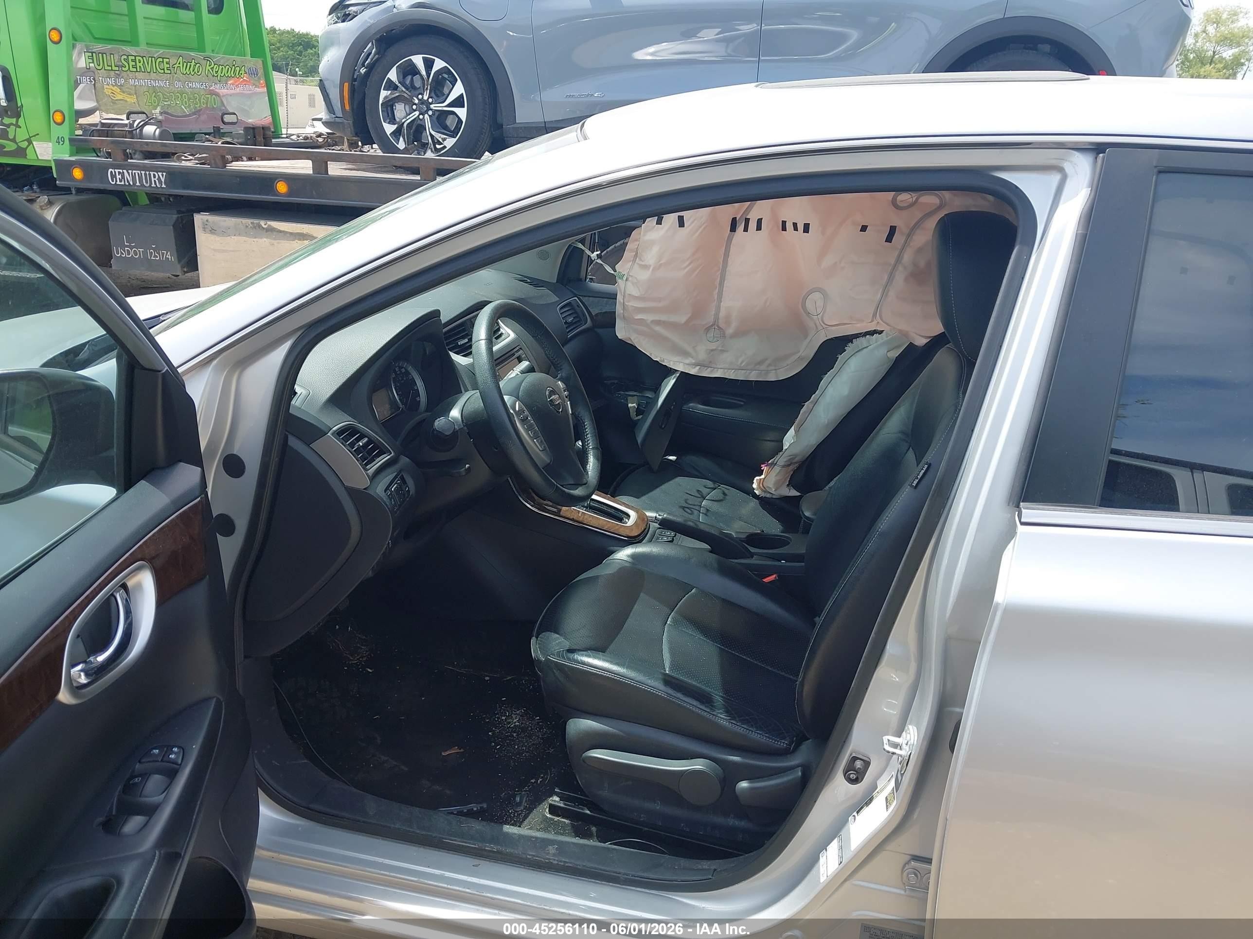 2015 Nissan Sentra Sl Silver vin: 3N1AB7AP1FY245149